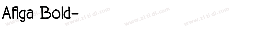 Afiga Bold字体转换